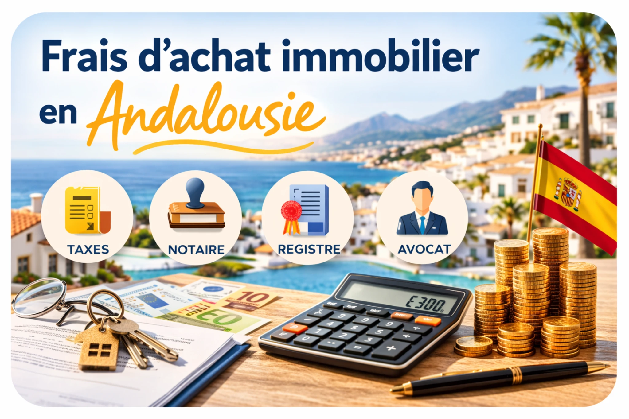 Combien coûtent les frais d’achat immobilier en Andalousie ?