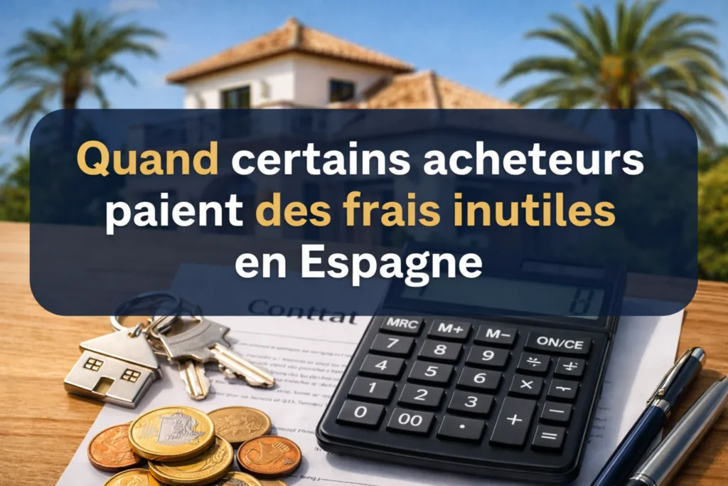 Pourquoi certains acheteurs paient des frais inutiles en Espagne