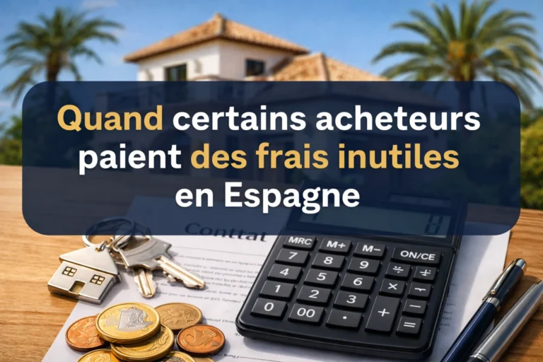 Pourquoi certains acheteurs paient des frais inutiles en Espagne