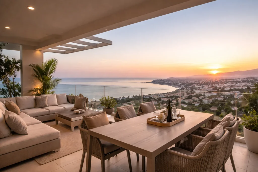 Appartement terrasse Costa del Sol vue mer investissement locatif