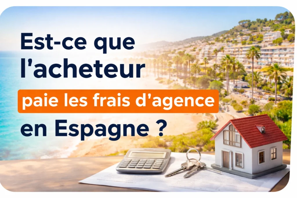 Frais d’agence immobilier Espagne Costa del Sol acheteur paie ou non